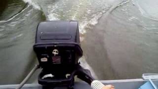 1966 Evinrude 6 hp Fisherman idle and acceleration [upl. by Atteval]