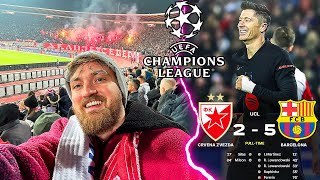 Roter Stern Belgrad vs FC Barcelona  UCL Stadionvlog 🚀  DAS NÄCHSTE SCHÜTZENFEST 😍  ViscaBarca [upl. by Retla]