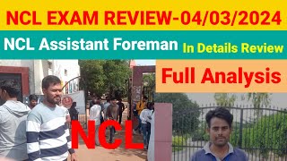 NCL Assistant Foreman Exam Analysis04032024 [upl. by Norda]