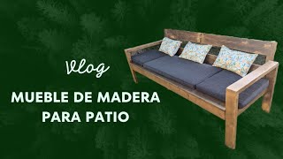 Mueble de Madera para Patio  Recycled Outdoor Sofa PatioSofa PatioCouch OutdoorFurniture [upl. by Pinkham602]