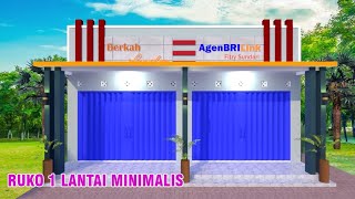 RUKO MINIMALIS 1 LANTAI DENGAN 2 KAMAR TIDUR DAN LENGKAP DENGAN DAPUR DAN TOILET SERTA GUDANG [upl. by Selene]