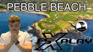 PEBBLE BEACH GOLF LINKS FSX PLAY  AMAZING GRAPHICS [upl. by Jamesy]