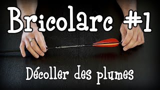 Bricolarc  1  Décoller des plumes collées à la cyano pilote [upl. by Camellia]