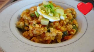 Červená čočka recept s červenou paprikou a mladou cuketou [upl. by Leksehc730]