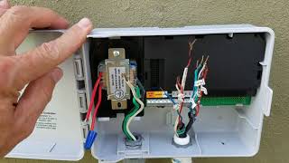 Install bhyve smart wifi hardwire to ac pwr [upl. by Ecraep]