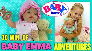 💖Baby Born Emmas Adventures 🎀Getting Ready For An Outing Shopping Playground amp Beach 🏖 [upl. by Laidlaw]