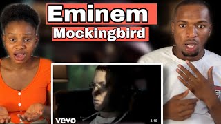 OUR FIRST TIME HEARING Eminem  Mockingbird Official Music Video REACTION [upl. by Nicolau248]