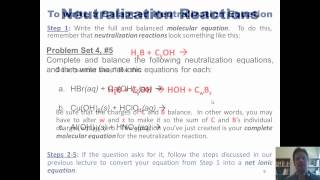 Chapter 4  Reactions in Aqueous Solution Part 3 of 6 [upl. by Edwin]