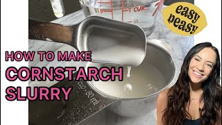 Homemade Vegan Cornstarch Slurry Recipe [upl. by Drucill586]