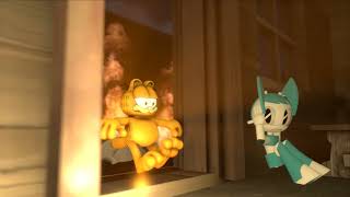 Nickelodeon All Star Brawl Garfields quotREALquot trailer fanmade sfm animation [upl. by Nairb]