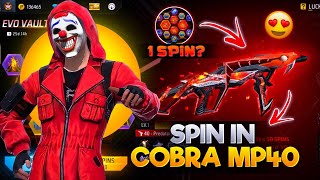 New Predatory Cobra Mp40 Event In Free Fire 🔥  Spin In Evo Vault [upl. by Neelyar]