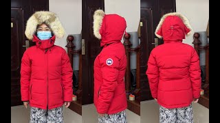 Canada Goose Chelsea Parka Down Jacket Try On Review [upl. by Novel]