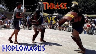 Gladiator Fight  Thraex VS Hoplomachus  ACTA  Ancient Roman HEMA [upl. by Jung]