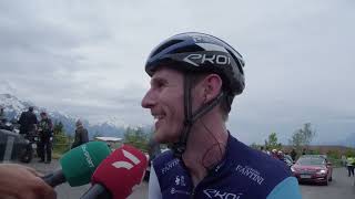 Derek Gee  Interview at the finish  Stage 6  Critérium du Dauphiné 2024 [upl. by Lucilia]