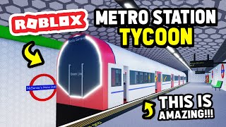 Creating My Own METRO STATION Company in Roblox [upl. by Nnylhsa]