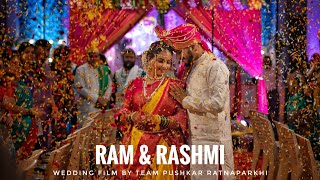 RAM amp RASHMI  MAHARASHTRIAN WEDDING FILM BY TEAM PUSHKAR RATNAPARKHI  MARATHI WEDDING [upl. by Yvette]