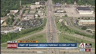 Shawnee Mission Parkway closes Friday night [upl. by Llewop37]