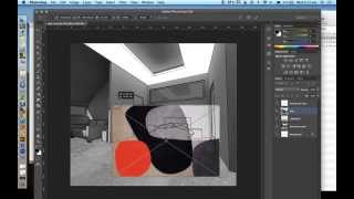 PHOTOSHOP  INTERIOR DESIGN VISUALISATION  PART 2 [upl. by Mckeon356]