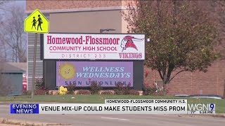 HomewoodFlossmoor High School students may not have prom due to venue mixup [upl. by Anwad]