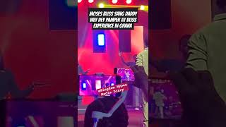 Moses Bliss Sang Daddy Wey Dey Pamper at Bliss Experience in Ghana shorts viral trending youtube [upl. by Joshi671]