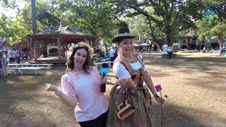 Texas Renaissance Festival  Meet her majesty the queen [upl. by Ahsikyw]