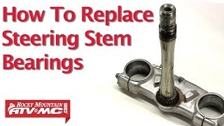 Motorcycle Steering Stem Bearing Replacement [upl. by Htims]