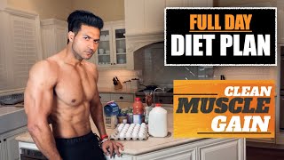 Full Day Diet for CLEAN MUSCLE GAIN program by Guru Mann [upl. by Hamilah852]