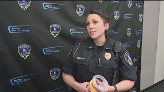 Acworth officer saves 90yearold woman from choking [upl. by Schaab179]