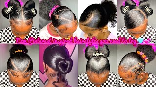 🫧🤎NEW PINTEREST 𝐢𝐧𝐬𝐩𝐢𝐫𝐞𝐝 𝐒𝐥𝐞𝐞𝐤 𝐇𝐚𝐢𝐫𝐬𝐭𝐲𝐥𝐞𝐬  🐦‍🔥Braided hairstyles  slayed edges💕 [upl. by Yorled993]