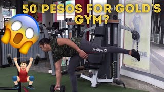 MAHAL NGA BA SA GOLD’S GYM  50 pesos per Session HackVLOG 2 [upl. by Nahum]