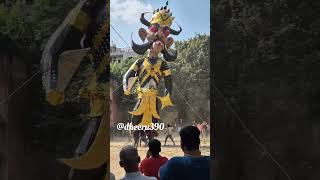 Ravan Standing In Ablock Park Pandav Nagar [upl. by Arbmat230]