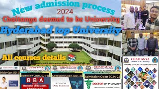 Higher education in Hyderabad llChaitanya deemed to be University📚All course details lluniversity [upl. by Garris]