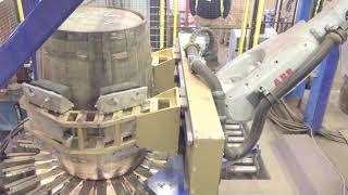 ABB robot Handling Casks [upl. by Ferrigno570]