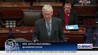 Mitch McConnell announces he will step down as Republican leader in November [upl. by Aem355]