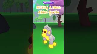 Making a Neon Albino Gorilla in PlayAdoptMe [upl. by Scarlet540]