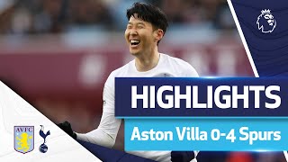 HeungMin Son hattrick hero  HIGHLIGHTS  Aston Villa 04 Spurs [upl. by Glynias]