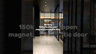 5m long tarck double open door agnetic automatic sliding doorhome [upl. by Dnalro]