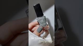 Nail polish swatch  MY quotCloudyquot Live Swatch  Nails By Matin manicure gray nailart shorts [upl. by Fax]