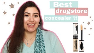 Loreal infallible concealer review  رأيي في كونسيلر لوريل انفاليبل [upl. by Ysabel721]