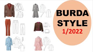 Burda 012022 Technical Drawings Full line 👗👖 [upl. by Talbot]