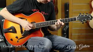 Comins GCS161 Violin Burst Archtop Guitar [upl. by Alarice210]