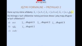 Języki formalne Słowa i alfabety w językach formalnych fragment Kursu Zbiory [upl. by Assenej458]