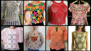 Most Beautiful amp Stylish Crochet Tunic TopBlouses Designs Ideas 2024 [upl. by Adorl333]