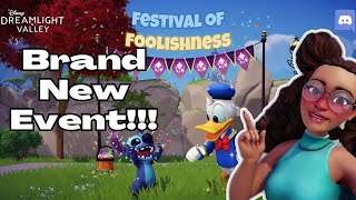 New LIMITED EVENT and Rewards in DISNEY DREAMLIGHT VALLEY  Festival of Foolishness [upl. by Swigart681]