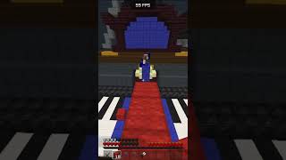 he was way too close 😲 minecraft hypixelbridgemontage bedwars minemenbridge hypixel [upl. by Aksoyn332]