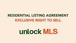 MLS Quick Tip  Residential Listing Agreement Exclusive Right to Sell [upl. by Oidgime]