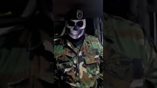 ¡Militar enmascarado Presunto soldado lanza advertencia al crimen organizado [upl. by Enovi]