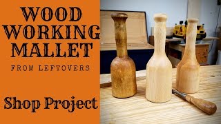 Woodworking Mallet Woodshop Tool Project [upl. by Sirovaj739]