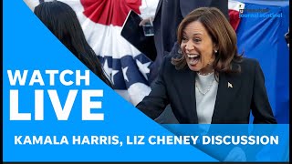 Live Kamala Harris Liz Cheney hold discussion in Waukesha County Wisconsin [upl. by Maillliw]