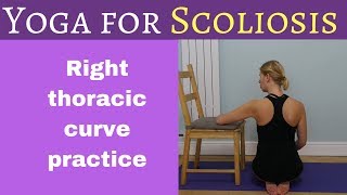 Right Thoracic Scoliosis Exercises [upl. by Axia]